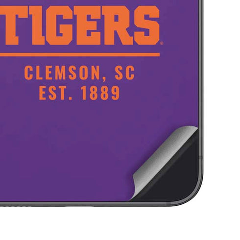 Clemson University Tigers Est 1889 Galaxy S25 Skin